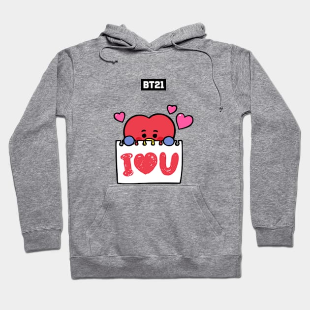 bt21 bts exclusive design 124 Hoodie by Typography Dose